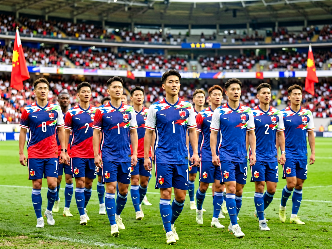 国际比赛日：国家队球员身着队服入场，体现国际赛事的庄重与荣耀